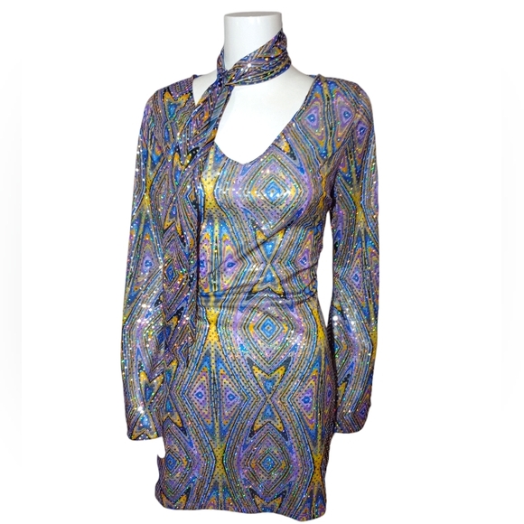 Dresses & Skirts - SOLD ON LIVE LONG SLEEVE SEQUIN DRESS